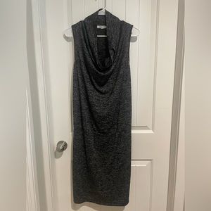 Heathered Grey cowl dress